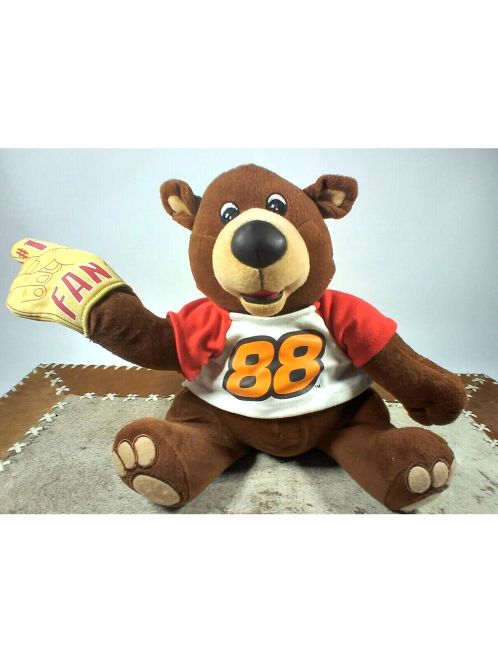 Nascar Dale Jarrett Sugar Loaf stuffed animal Plush & #88 Jersey no. 1 Fan Gift